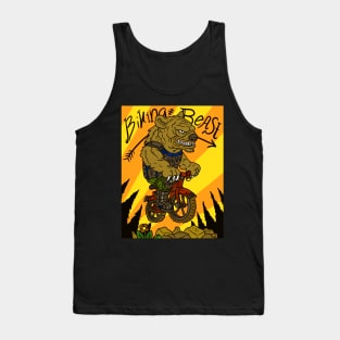 biking bear. mountain biker beast. action sports. Tank Top